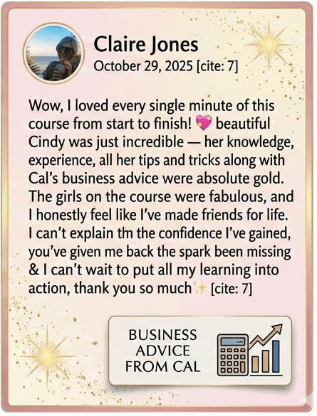 Claire Jones' testimonial